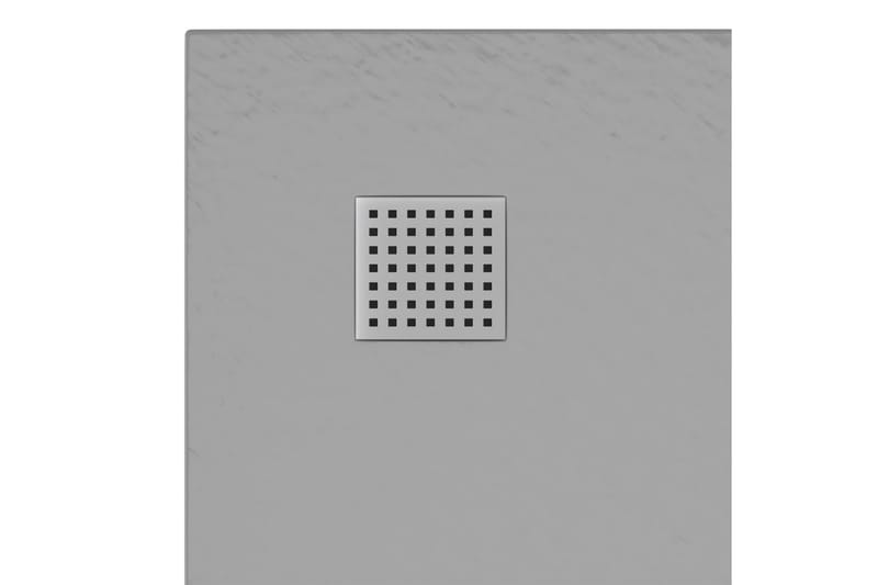 brusekar SMC 90x90 cm grå - Grå - Brusekar - Øvrige badeværelsestilbehør
