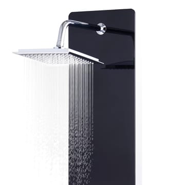 bruserpanel glas 25 x 44,6 x 130 cm sort - Hus & renovering - Køkken & bad - Badeværelse - Brusearmatur & tilbehør