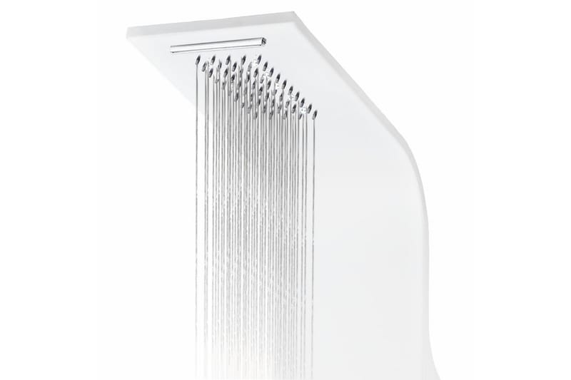 bruserpanelenhed aluminium 20 x 44 x 130 cm hvid - Brusepanel - Øvrige badeværelsestilbehør