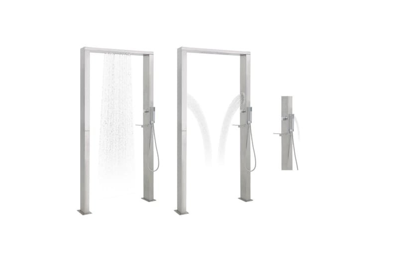 bruserpanelsystem dobbeltstråler rustfrit stål - Hus & renovering - Køkken & bad - Badeværelse - Brusearmatur & tilbehør