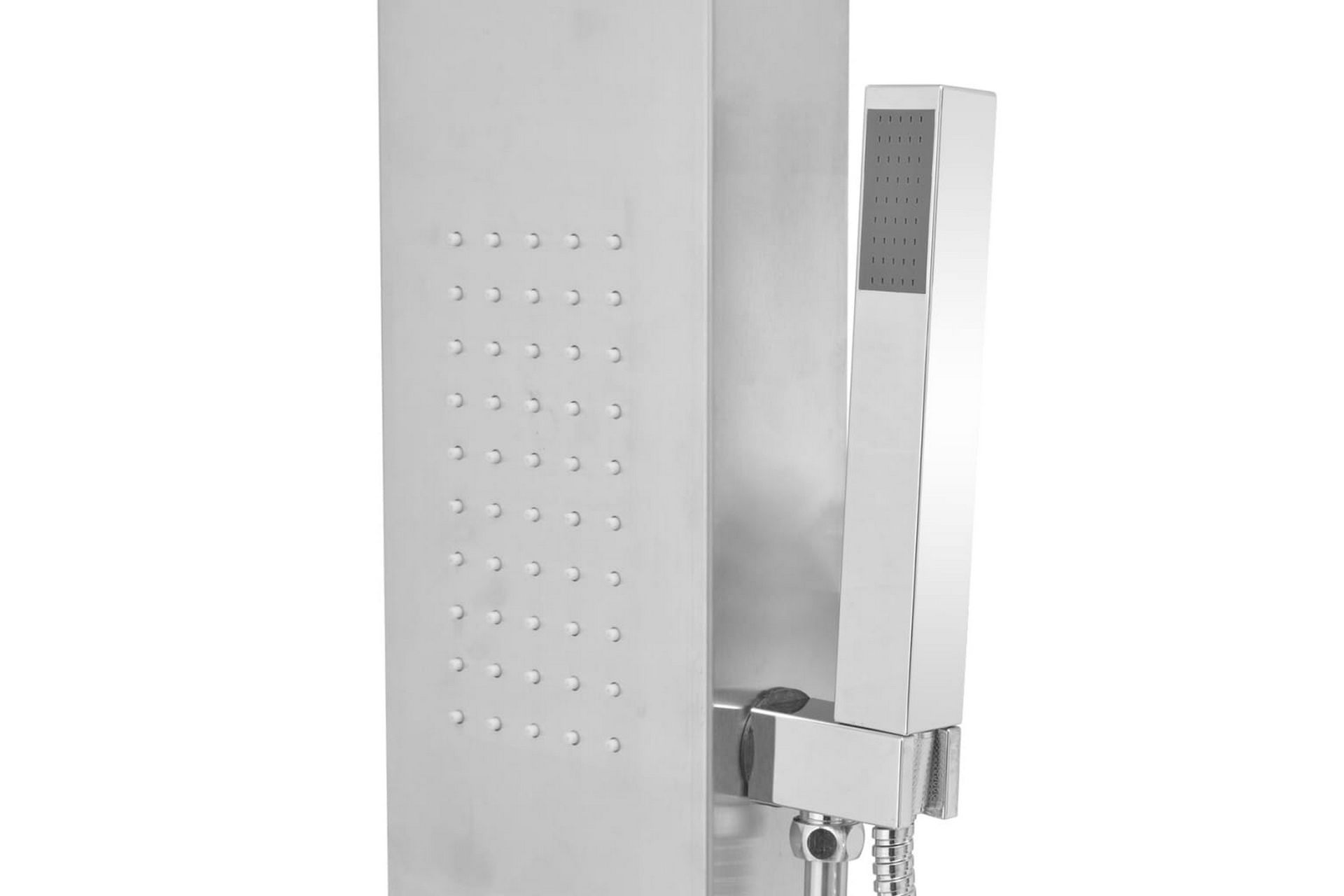 bruserpanelsystem i rustfrit stål firkantet - Hus & renovering - Køkken & bad - Badeværelse - Brusearmatur & tilbehør