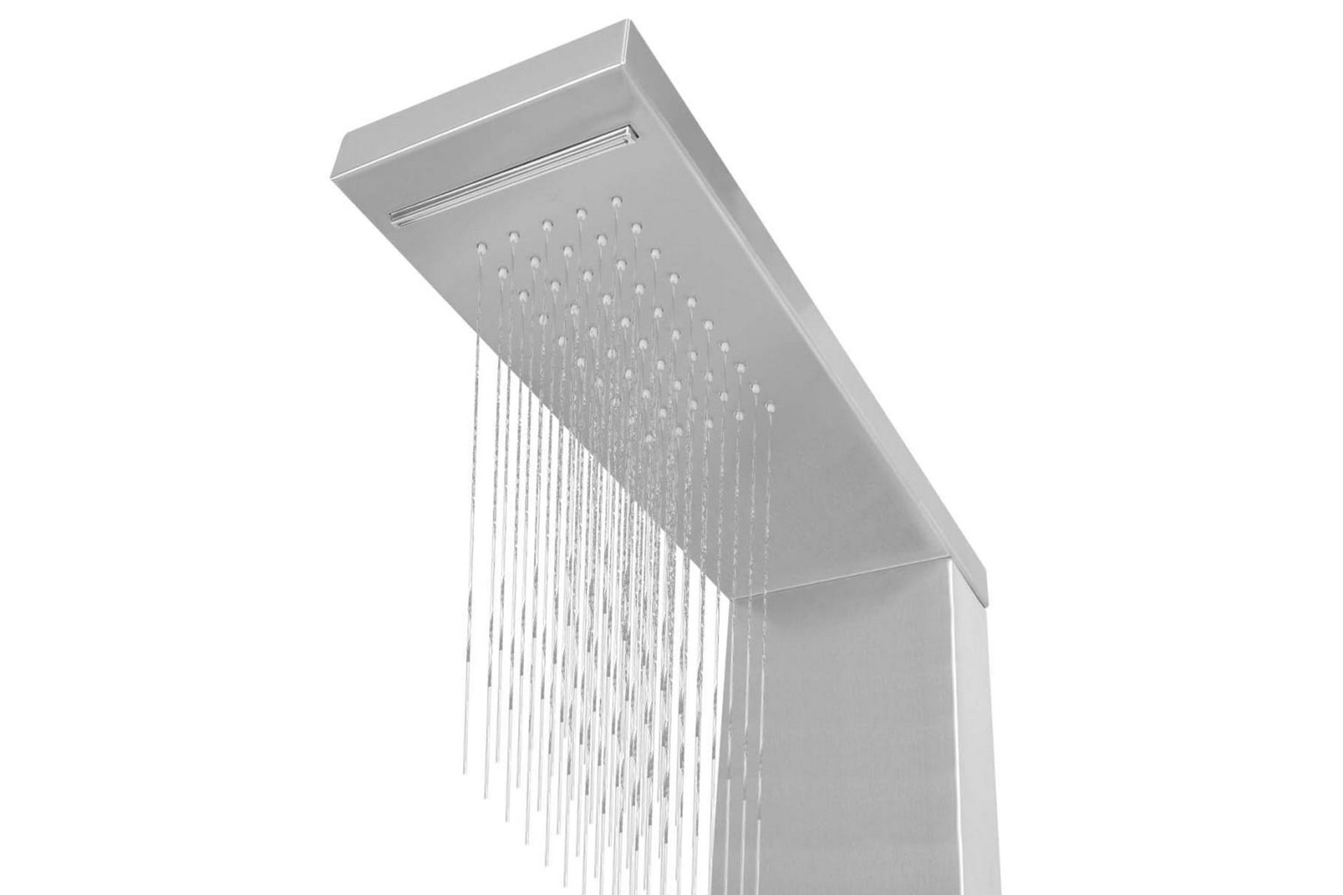 bruserpanelsystem i rustfrit stål firkantet - Hus & renovering - Køkken & bad - Badeværelse - Brusearmatur & tilbehør