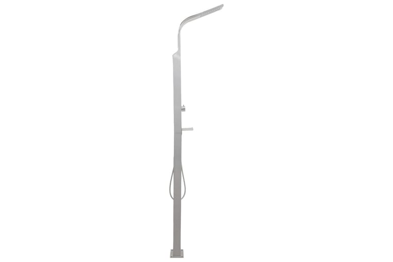 Bruserpanelsystem I Rustfrit Stål Kurvet - Sølv - Hus & renovering - Køkken & bad - Badeværelse - Brusearmatur & tilbehør