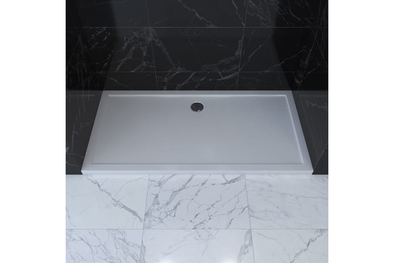 Gyttorp Brusekar 80x140 cm - Hvid - Hus & renovering - Køkken & bad - Badeværelse - Brusearmatur & tilbehør