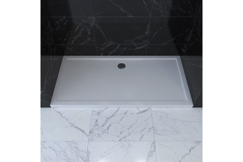 Gyttorp Brusekar 80x140 cm - Hvid - Øvrige badeværelsestilbehør - Brusekar