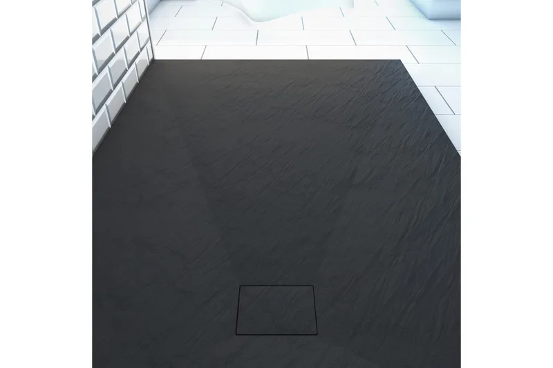 Siggeboda Brusekar 90x140 cm - Antracit - Hus & renovering - Køkken & bad - Badeværelse - Brusearmatur & tilbehør - Brusekar