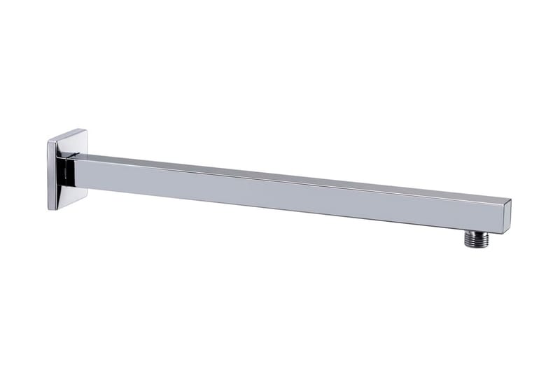 støttestang til bruser 40cm firkantet rustfrit stål 201 sølv - Øvrige badeværelsestilbehør - Brusestang