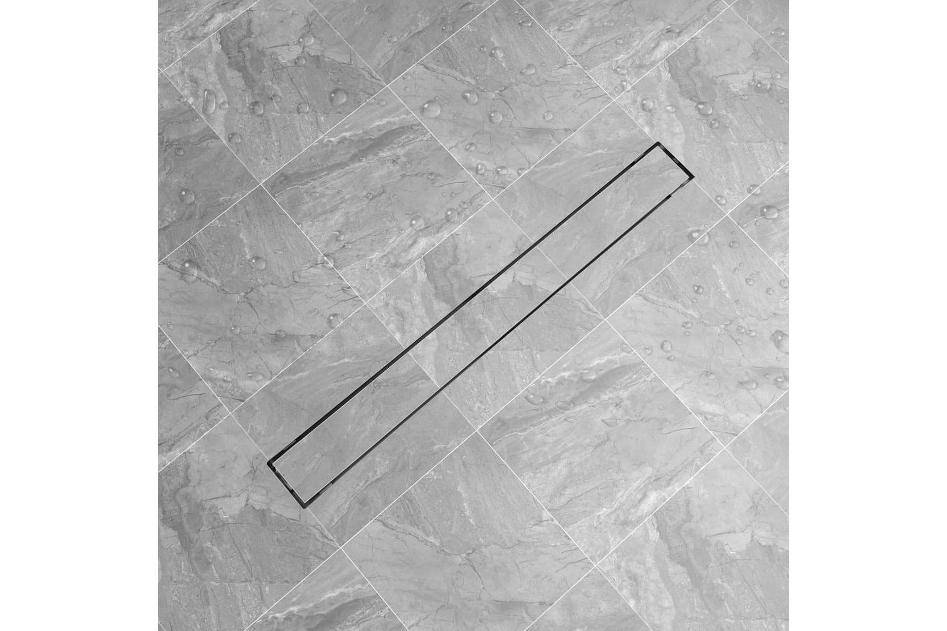Lineært bruseafløb 930x140 mm rustfrit stål - Hus & renovering - Byggeri - Vand & afløb - Indendørsafløb