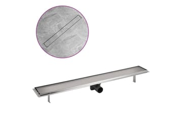 Lineært bruseafløb 930x140 mm rustfrit stål - Hus & renovering - Byggeri - Vand & afløb - Indendørsafløb