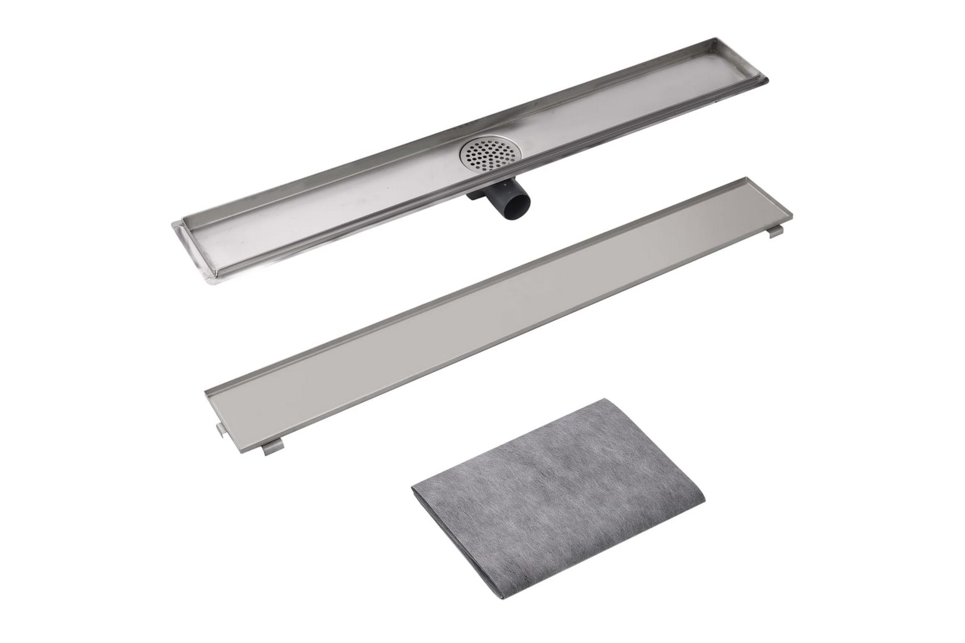Lineært bruseafløb 930x140 mm rustfrit stål - Hus & renovering - Byggeri - Vand & afløb - Indendørsafløb