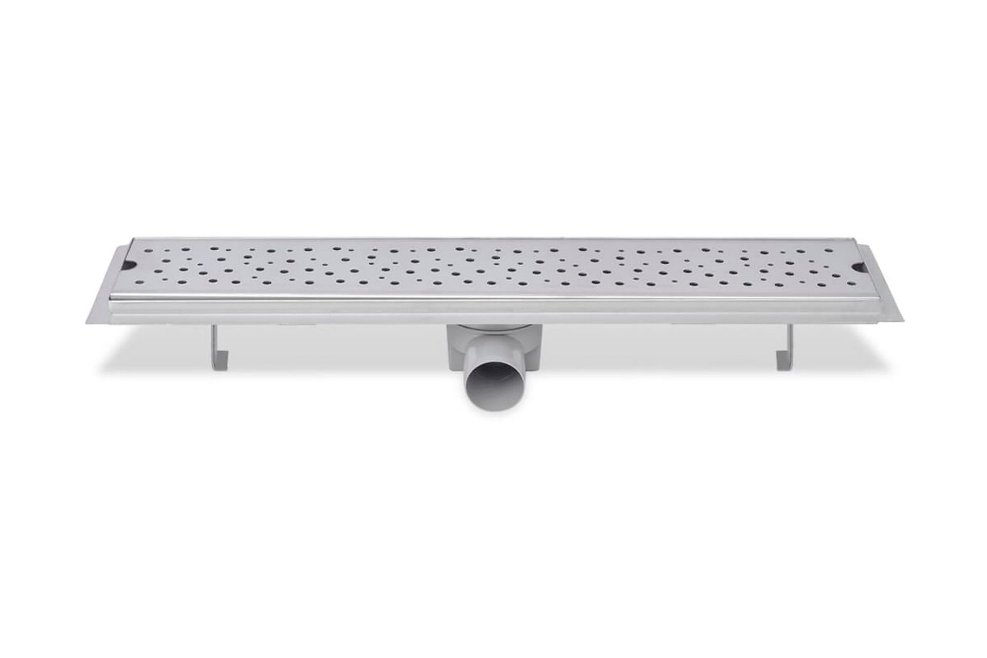 Lineært bruseafløb bobledesign 630x140 mm rustfrit stål - Hus & renovering - Byggeri - Vand & afløb - Indendørsafløb