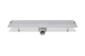 Lineært bruseafløb bobledesign 630x140 mm rustfrit stål - Hus & renovering - Byggeri - Vand & afløb - Indendørsafløb