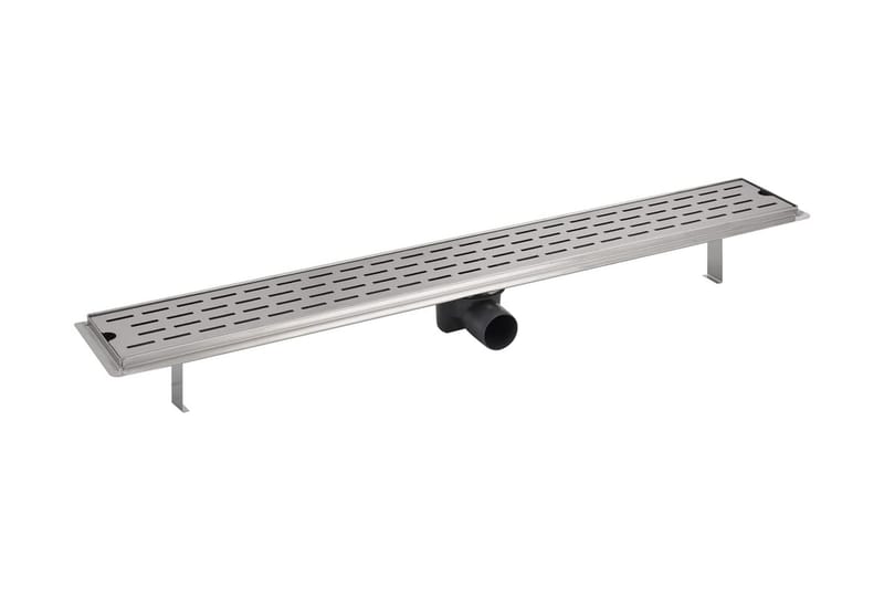 Lineært bruseafløb linjedesign 930x140 mm rustfrit stål - Hus & renovering - Byggeri - Vand & afløb - Indendørsafløb