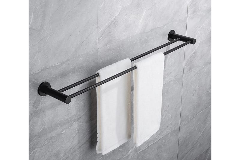 Bathlife Avlasta Håndklædestang 60 cm Dobbelt - Krom - Hus & renovering - Køkken & bad - Badeværelse - Badeværelsestilbehør