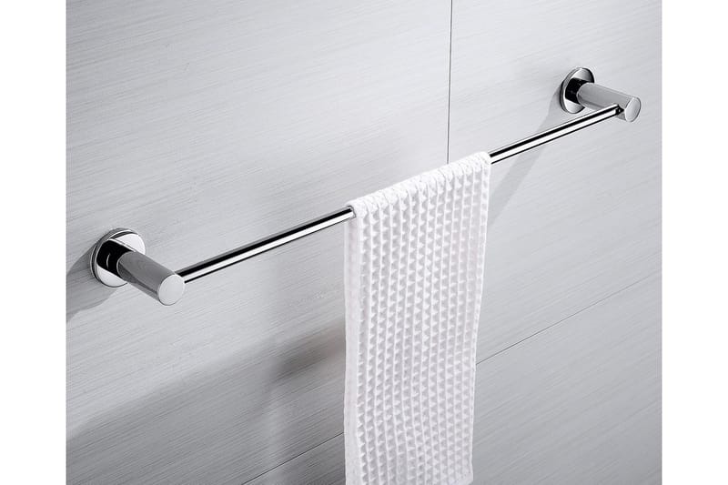 Bathlife Lättnad Håndklædestang 60 cm Enkel - Krom - Hus & renovering - Køkken & bad - Badeværelse - Badeværelsestilbehør