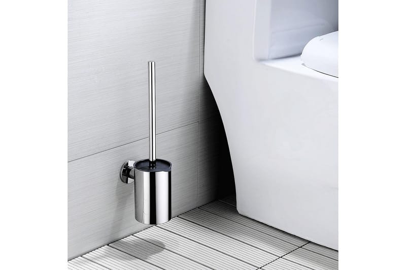 Bathlife WC-børste Håndfast - Krom - Badeværelsestilbehør - Toiletbørste