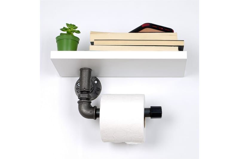 Chandina Toiletpapirholder 30x12 cm - Hvid - Badeværelsestilbehør - Toiletrulleholder