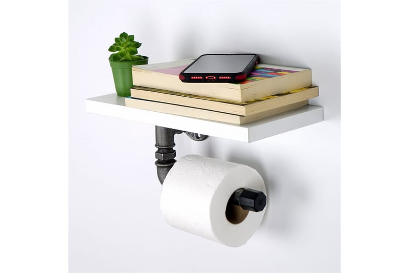 Chandina Toiletpapirholder 30x12 cm - Hvid - Badev�ærelsestilbehør - Toiletrulleholder