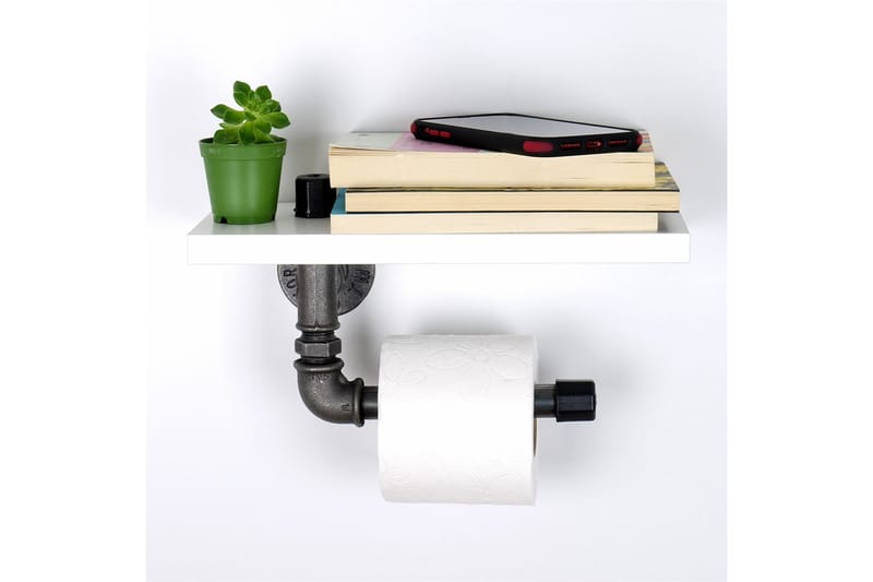 Chandina Toiletpapirholder 30x12 cm - Hvid - Hus & renovering - Køkken & bad - Badeværelse - Badeværelsestilbehør