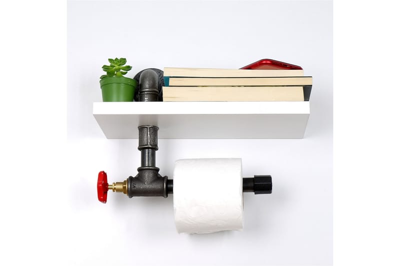 Chandina Toiletpapirholder 30x14 cm - Hvid - Toiletrulleholder - Badeværelsestilbehør