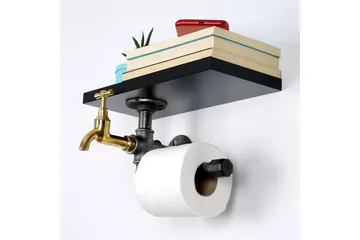 Chandina Toiletpapirholder 30x17 cm - Sort - Hus & renovering - Køkken & bad - Badeværelse - Badeværelsestilbehør