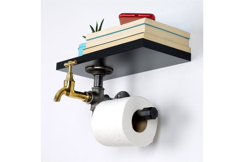 Chandina Toiletpapirholder 30x17 cm - Sort - Hus & renovering - Køkken & bad - Badeværelse - Badeværelsestilbehør