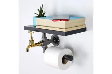 Chandina Toiletpapirholder 30x17 cm - Sort - Hus & renovering - Køkken & bad - Badeværelse - Badeværelsestilbehør
