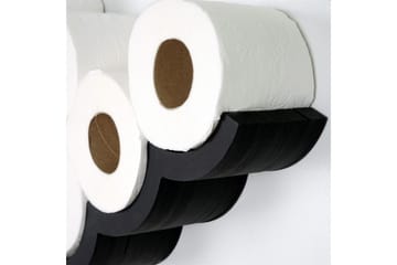 Erkent toiletpapirholder 62x9 cm - Sort - Hus & renovering - Køkken & bad - Badeværelse - Badeværelsestilbehør