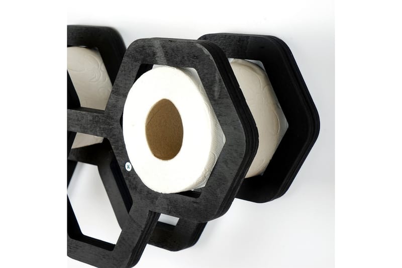 Nanad Toiletpapirholder - Sort - Hus & renovering - Køkken & bad - Badeværelse - Badeværelsestilbehør