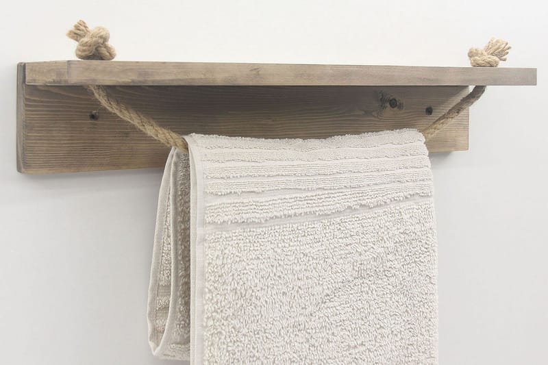 Raianna Toiletpapirsholder 50 cm - Valnød - Badeværelsestilbehør - Håndklædeholder