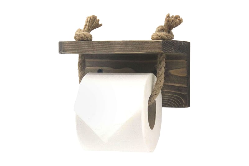 Caponetto Toiletpapirsholder 17 cm - Valnød - Toiletrulleholder - Badeværelsestilbehør