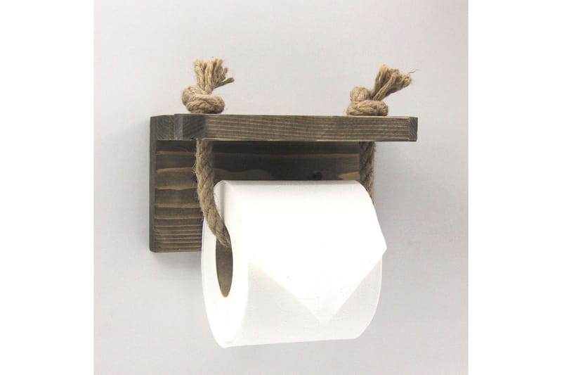 Caponetto Toiletpapirsholder 17 cm - Valnød - Badeværelsestilbehør - Toiletrulleholder