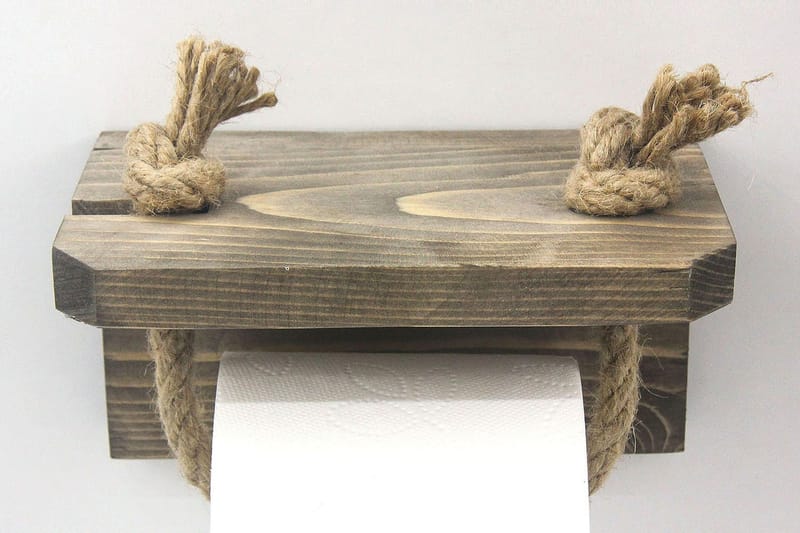 Caponetto Toiletpapirsholder 17 cm - Valnød - Hus & renovering - Køkken & bad - Badeværelse - Badeværelsestilbehør - Toiletrulleholder