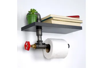 Chandina Toiletpapirholder 30x14 cm - Sort - Hus & renovering - Køkken & bad - Badeværelse - Badeværelsestilbehør - Toiletrulleholder