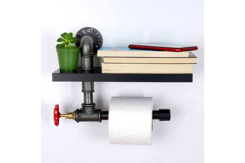Chandina Toiletpapirholder 30x14 cm - Sort - Hus & renovering - Køkken & bad - Badeværelse - Badeværelsestilbehør
