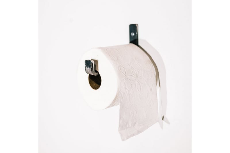 Rørkrog Sort - Badeværelsestilbehør - Toiletrulleholder