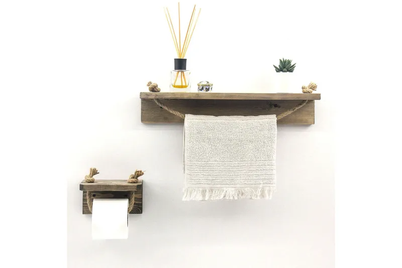 Shauntina Toiletpapirsholder 17 cm - Valnød - Hus & renovering - Køkken & bad - Badeværelse - Badeværelsestilbehør - Toiletrulleholder