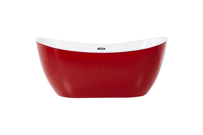 Badkar Beliani Antigua Röd/vit/silver, 75x150x72 cm Red||White||Silver - Hus & renovering - Køkken & bad - Badeværelse - Badekar