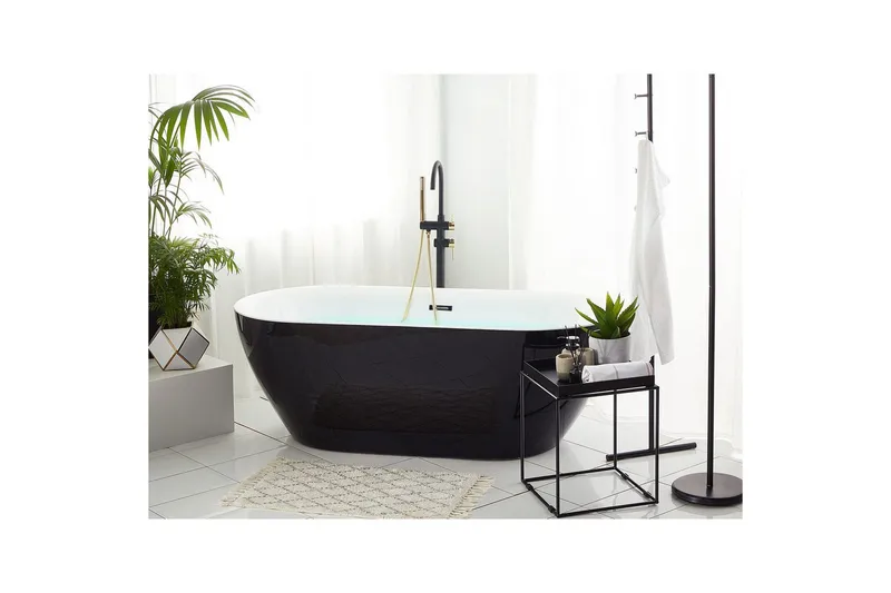 Badkar Beliani Carrera Svart/Silver, 75x150x58 cm Black||Silver - Hus & renovering - Køkken & bad - Badeværelse - Badekar