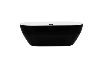Badkar Beliani Carrera Svart/Silver, 75x150x58 cm Black||Silver - Hus & renovering - Køkken & bad - Badeværelse - Badekar