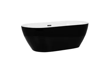 Badkar Beliani Carrera Svart/Silver, 75x150x58 cm Black||Silver - Hus & renovering - Køkken & bad - Badeværelse - Badekar