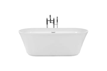 Badkar Beliani Ovalle White||Silver - Hus & renovering - Køkken & bad - Badeværelse - Badekar