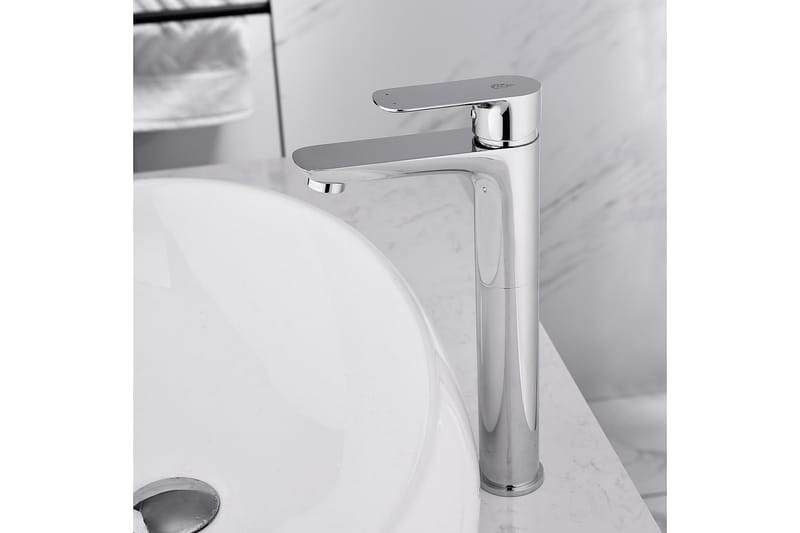 Armatur Pärla høj Sølv - Krom - Håndvaskarmatur