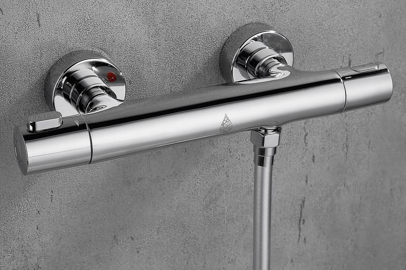 Brusearmatur Brusa Sølv - Krom - Hus & renovering - Køkken & bad - Badeværelse - Blandingsbatterier & vandhaner - Brusebatteri