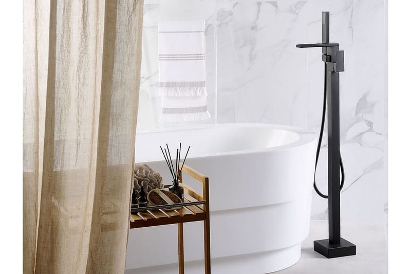 Boyoma Badekarsarmatur Fritstående - Sort - Hus & renovering - Køkken & bad - Badeværelse - Blandingsbatterier & vandhaner - Gulvarmatur