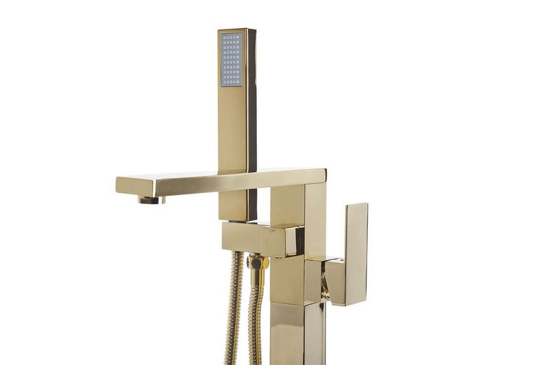 Dellana Badekarsarmatur Fritstående - Guld - Hus & renovering - Køkken & bad - Badeværelse - Blandingsbatterier & vandhaner - Gulvarmatur