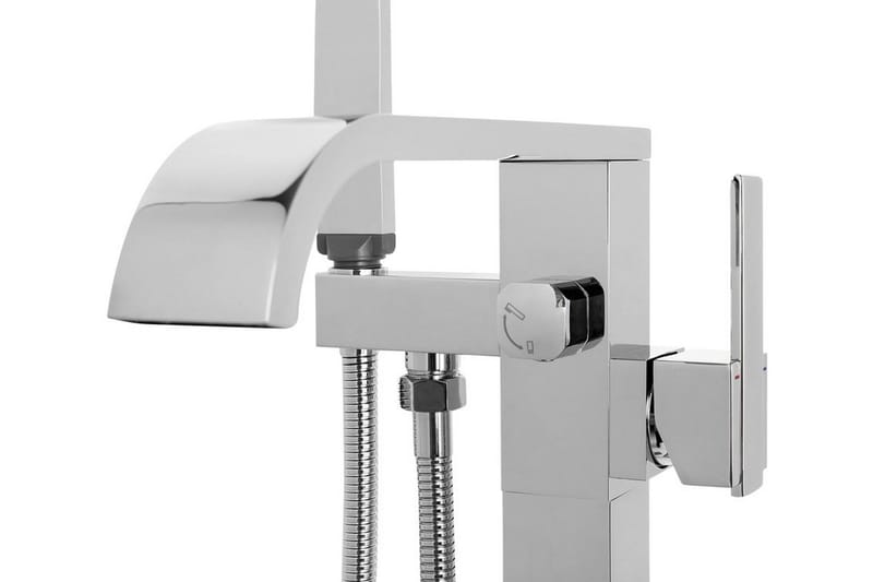 Niagara badekar mixer 22,5 cm - Sølv - Hus & renovering - Køkken & bad - Badeværelse - Blandingsbatterier & vandhaner - Gulvarmatur