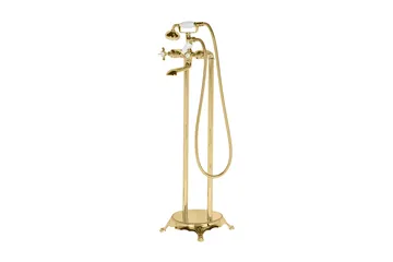 Spak Badekareblander 27 cm - Guld - Hus & renovering - Køkken & bad - Badeværelse - Blandingsbatterier & vandhaner - Gulvarmatur