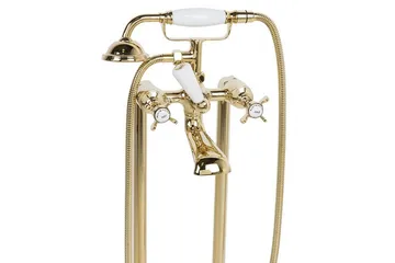 Spak Badekareblander 27 cm - Guld - Hus & renovering - Køkken & bad - Badeværelse - Blandingsbatterier & vandhaner - Gulvarmatur