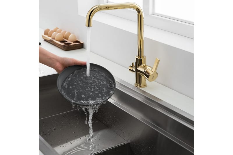 Bathlife Atlant Køkkenarmatur - Guld - Håndvaskarmatur - Standard køkkenarmatur